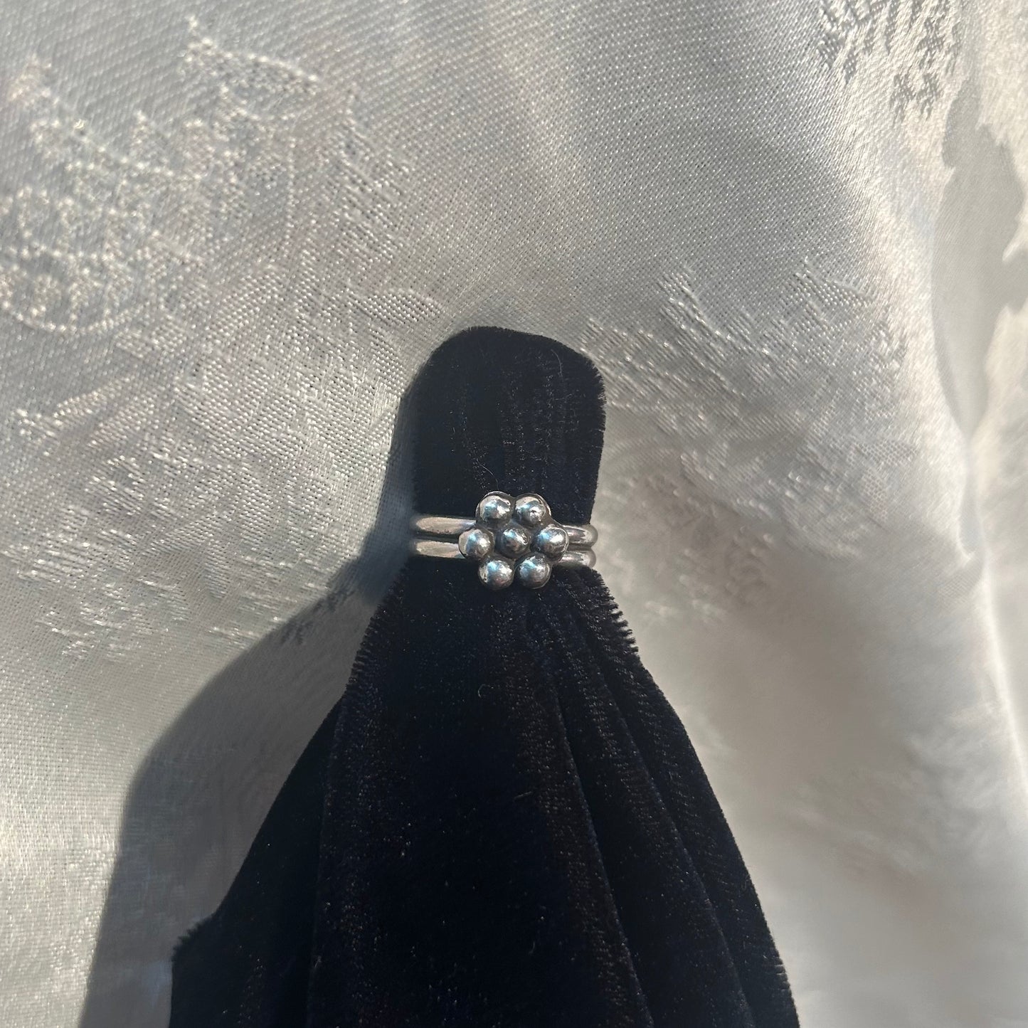 MTO Flower Double Band Ring