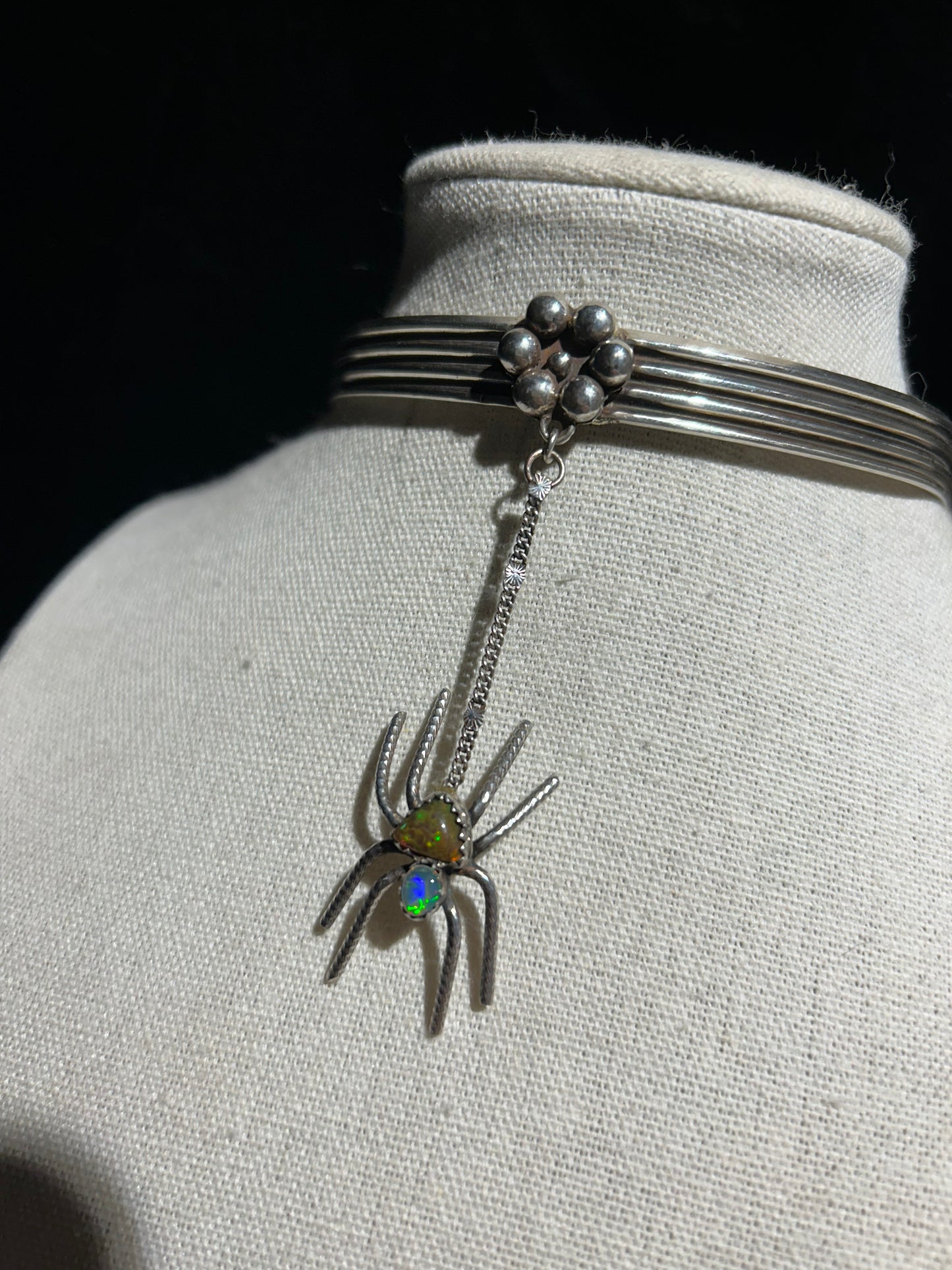 Opal Spider Collar