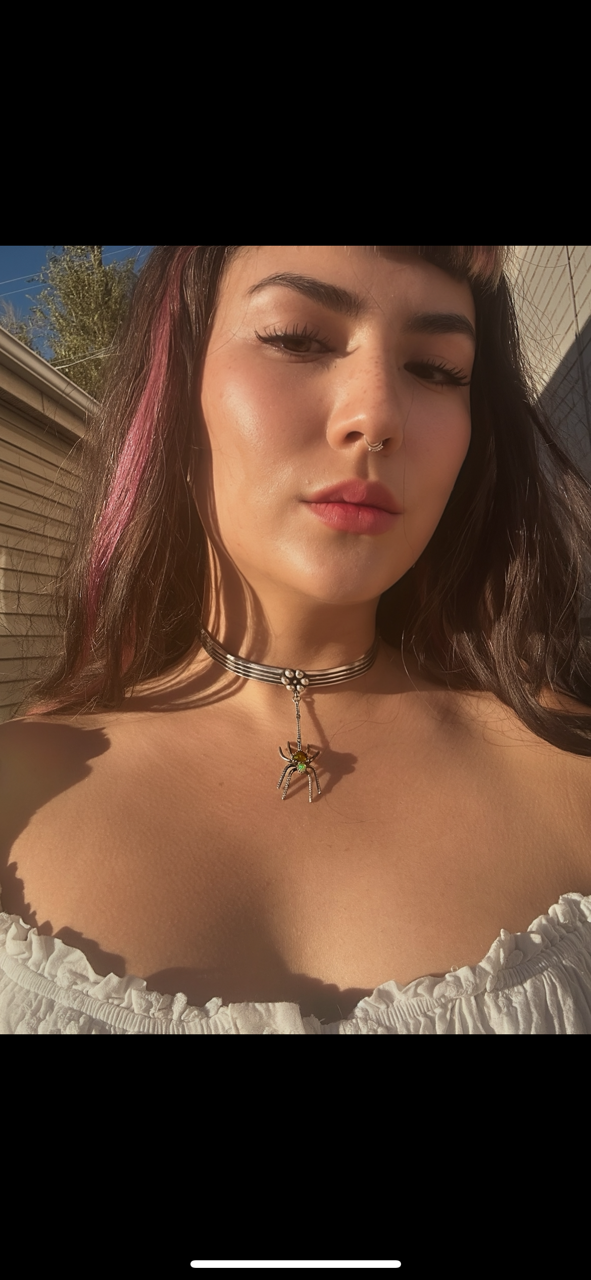 Opal Spider Collar