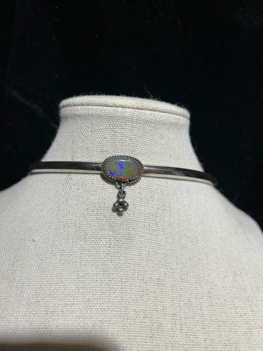 Subtle Rainbow Opal Collar