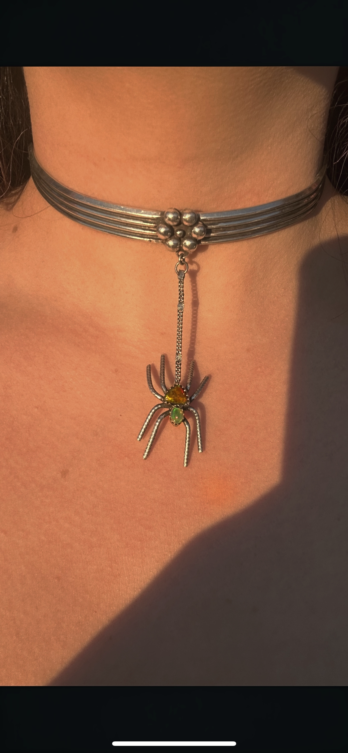 Opal Spider Collar